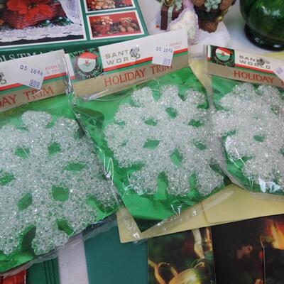 2 50 Bulb Outdoor Lights, Santa Figurine, Glass, Decor