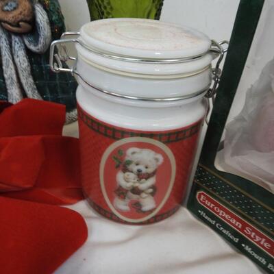 2 50 Bulb Outdoor Lights, Santa Figurine, Glass, Decor