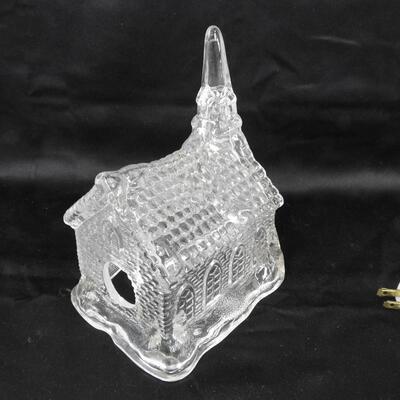 Illuminated Faux Crystal Church, Light Works, In Box