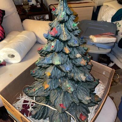 Large mid cent Ceramic Christmas tree
