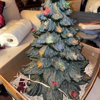 Large mid cent Ceramic Christmas tree