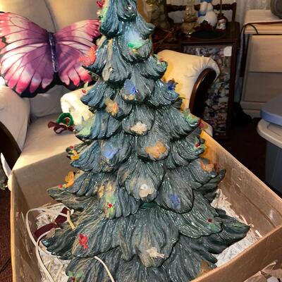 Large mid cent Ceramic Christmas tree