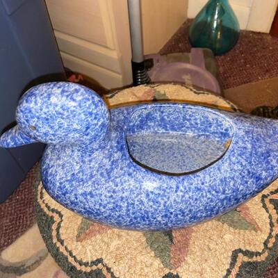 bleu cordon ceramic duck dip dish