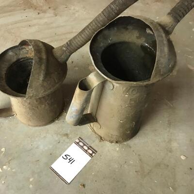 Lot of 2 Oil Cans