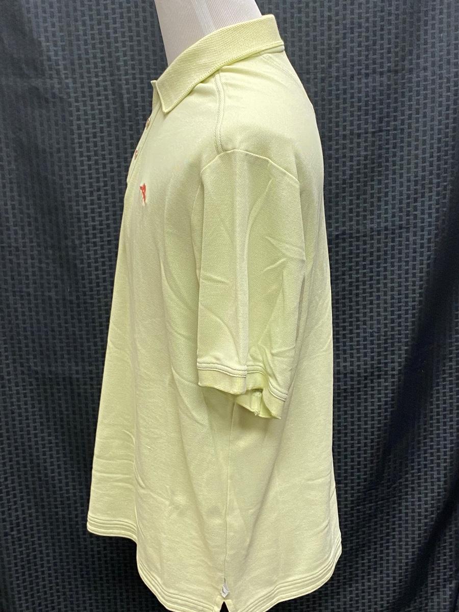 Tommy Bahama Polo Shirt XL Yellow Green Swordfish Marlin Logo