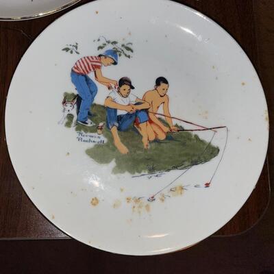 Norman Rockwell plates.