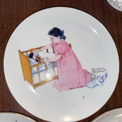 Norman Rockwell plates.