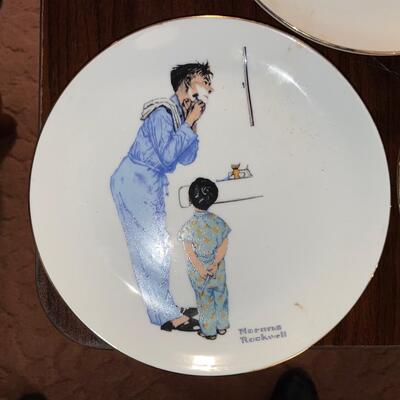 Norman Rockwell plates.