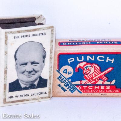 Winston Churchill Propaganda Matchbox Cover