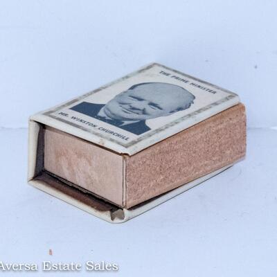 Winston Churchill Propaganda Matchbox Cover