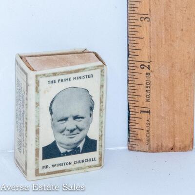 Winston Churchill Propaganda Matchbox Cover