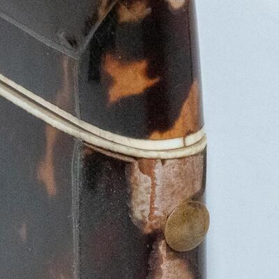 VICTORIAN FAUX TORTOISE SHELL CALLING CARD CASE