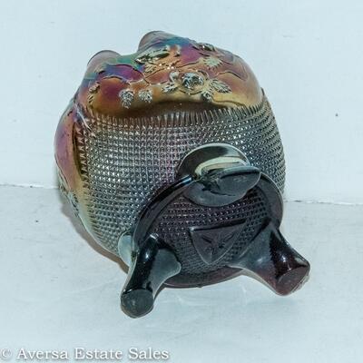 NORTHWOOD GLASS - CARNIVAL GLASS ROSE BOWL