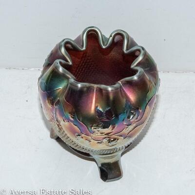 NORTHWOOD GLASS - CARNIVAL GLASS ROSE BOWL