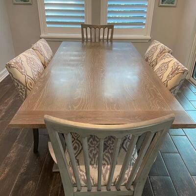 Ethan Allen Dining Table and Six Chairs