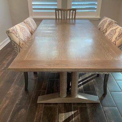 Ethan Allen Dining Table and Six Chairs