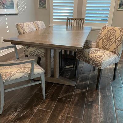 Ethan Allen Dining Table and Six Chairs