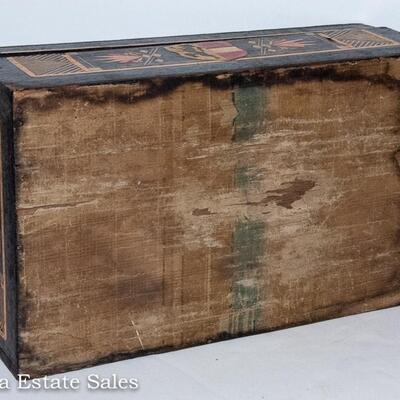 ANTIQUE INLAID BOX FEATURING SALZBURG CASTLE