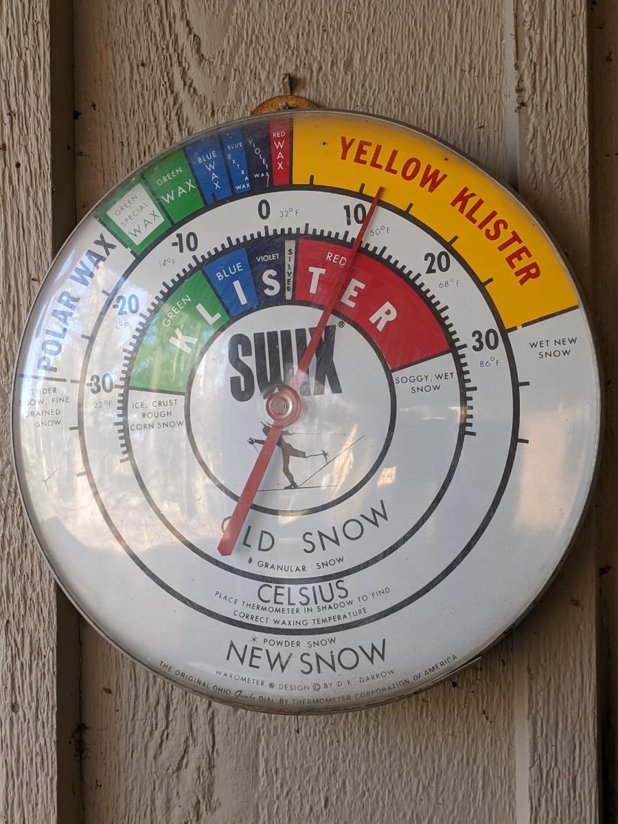 Vintage Swix Ski Wax Thermometer