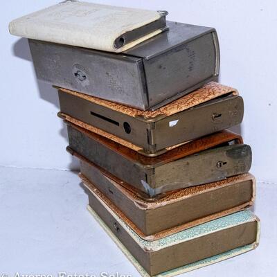 "LOT" OF SIX BOOK BANKS