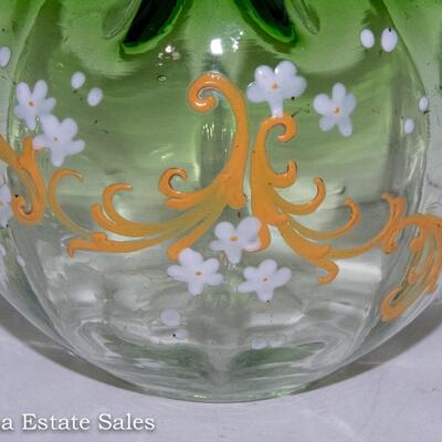VICTORIAN - ENAMELED ACCENT ROSE BOWL