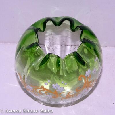 VICTORIAN - ENAMELED ACCENT ROSE BOWL