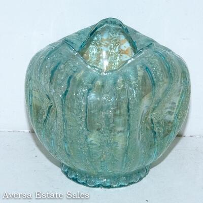 ANTIQUE THOMAS DUGAN ART GLASS ROSE BOWL