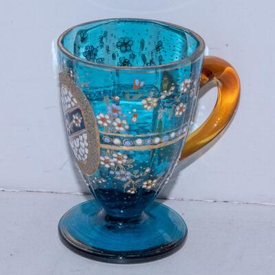 BOHEMIAN - MOSER STYLE - ENAMELED CUP