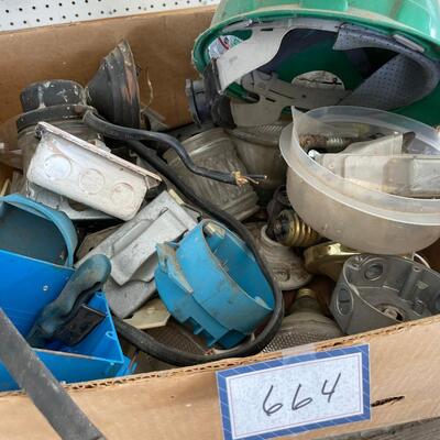 Box lot of Electrical hardware
