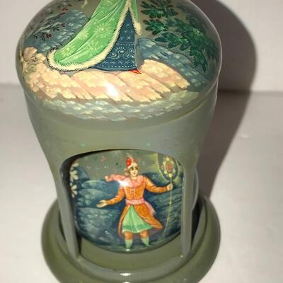 Unique & Beautiful Russian PaÂ·lekh Painted Box ~ Gazebo Style