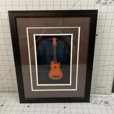 #51 Framed Mini Guitar 