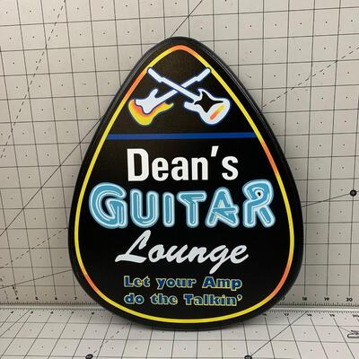 #52 Dean's Guitar Lounge Sign