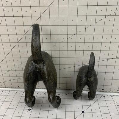 #53 Puppy Tail Wall Hooks 2pc