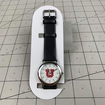 #171 University of Utah Wrist Watch- New