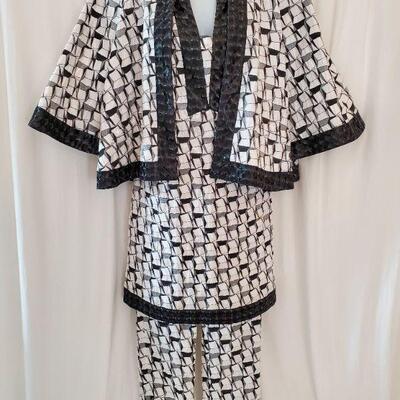 Chanel 2015 Resort Cruise Collection Geometric Pattern Jacket. New/Old, unworn, with tags. Featured in Karl Lagerfeld's Dubai Resort...