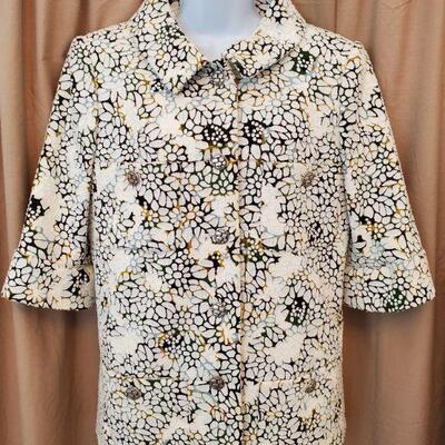 Chanel 2015 Spring Collection Jacket.  All over floral print. New/old, with tags