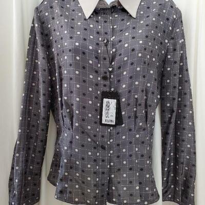 Emporio Armani silk polka dot blouse with tags