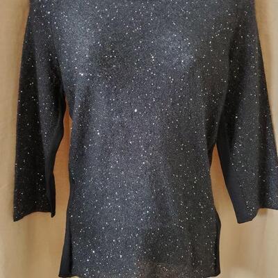 Giorgio Armani Mohair wool, mulberry silk and tiny sequin sparkle sweater, with tags