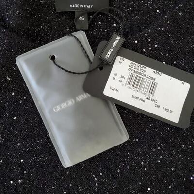 Giorgio Armani Mohair wool, mulberry silk and tiny sequin sparkle sweater