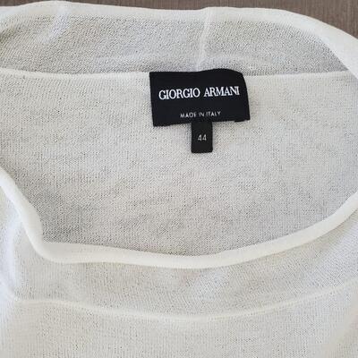 Giorgio Armani Ecru tunic sweater top