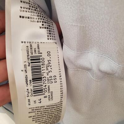 Giorgio Armani light blue 100% silk coat.