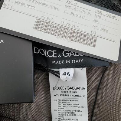 Dolce & Gabbana black lace vest. New with tags, never worn