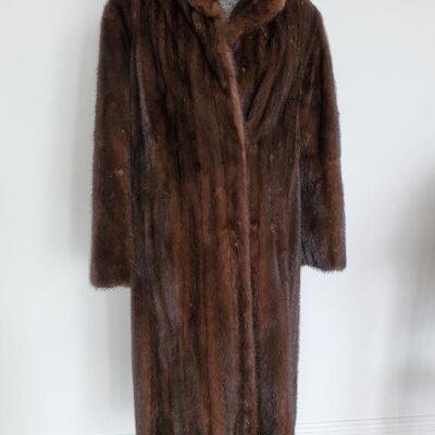 Vintage full length mink coat