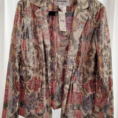 2015 Chanel Resort Collection Lame floral jacket - Unworn, with tags