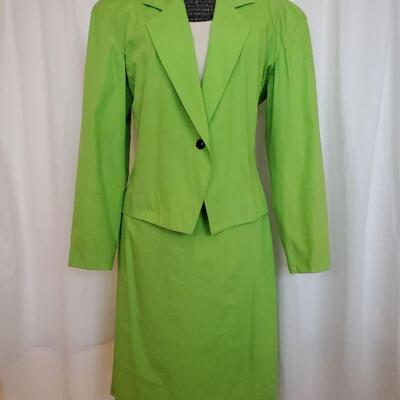 Vintage Ungaro lime green suit