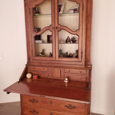 2 piece French Provincial secretary desk