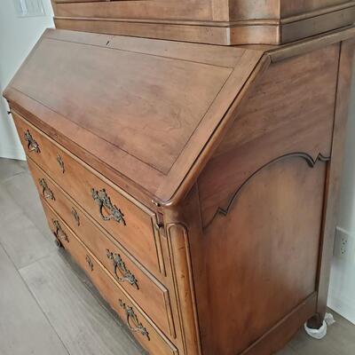 2 piece French Provincial secretary desk