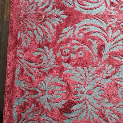 Stunning Red and Grey Rug