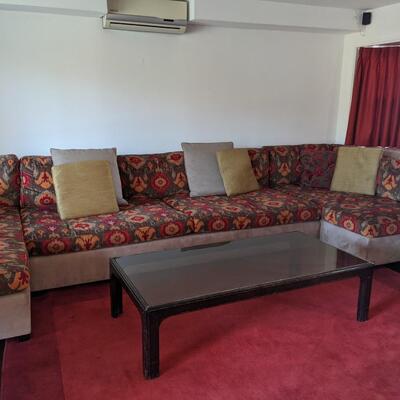 Large, 3 piece, custom sectional sofa