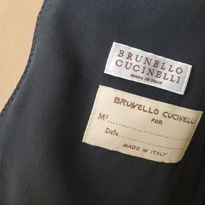 Brunello Cucinelli leather biker vest New with Tags size 44